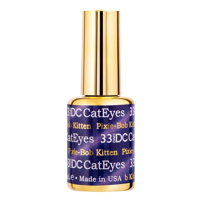 DC 3D Cat Eyes DND gel nail Nail Polish (#33 - Pixie-Bob-Kitten, 0.6)