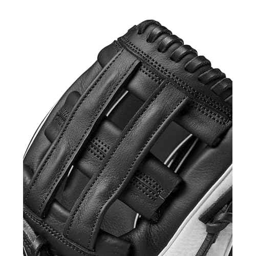 Wilson 2024 A700 12" Infield Fastpitch Glove - Black/White, Left Hand Throw