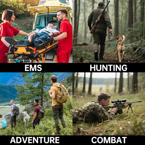 Heltrek Trauma Kit, Compact Tactical IFAK Emergency Survival First Aid Kits Hemostatic Combat Wound Care Molle Pouch with ...