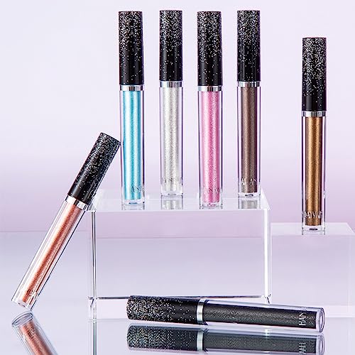 DekRion Glitter-Eyeshadows, Liquid Eyeshadows, Long-lasting Metals-Gloss-Sparkling Silver, Gold High-pigmented Colorful Gl...