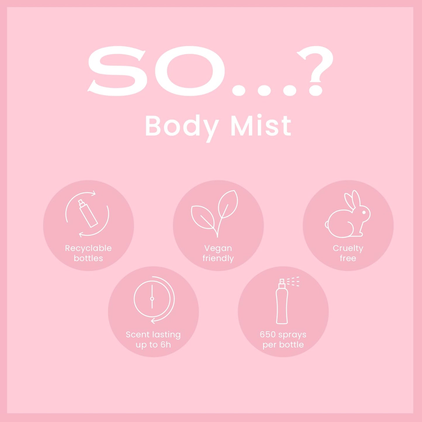 So…? Sweet Pea Body Mist - Floral Perfume for Women with Bergamot, Sweet Pea, Peony Notes - Ideal Gifts for Women - Body Spray for Women - 3.5 oz