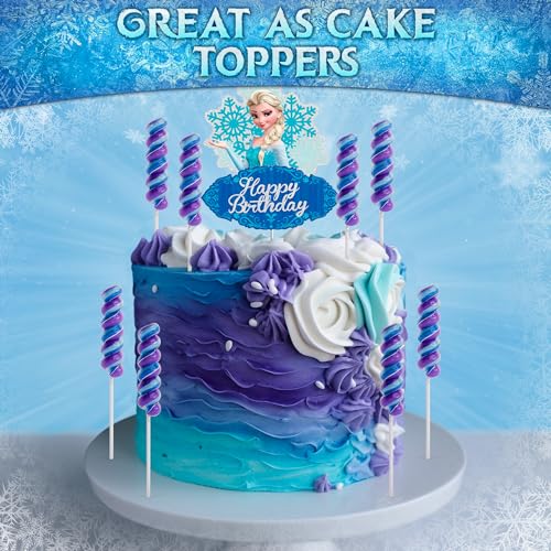 Frozen Lollipops Swirl 20pk- FrozenCandy For Frozen Party Favors & Elsa Birthday Party Decorations - Elsa And Anna Themed ...