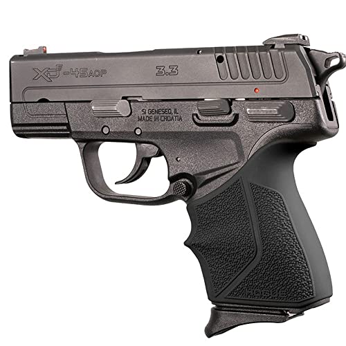 Hogue HandAll Beavertail Grip Sleeve for Springfield XD-E 9mm &.45 ACP, Black - 17310