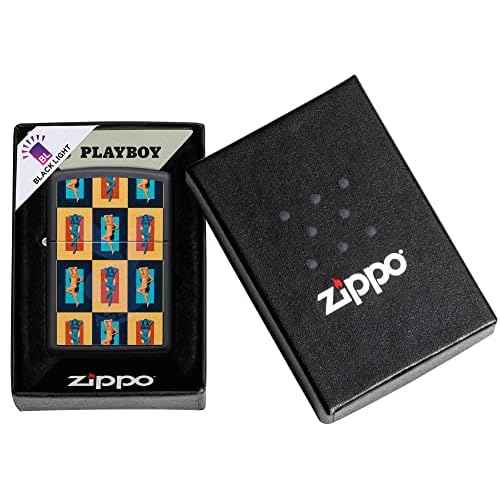 Zippo Playboy Black & White Rabbit Pocket Lighter
