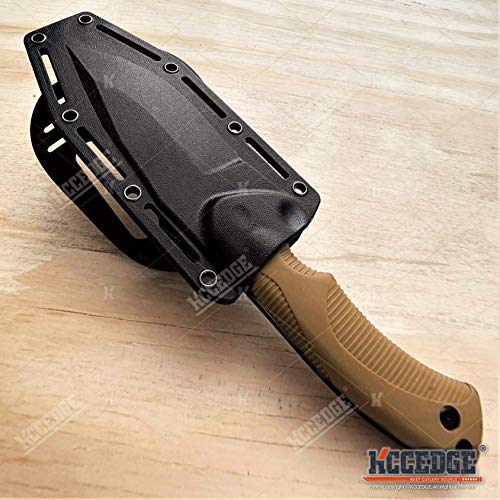 KCCEDGE BEST CUTLERY SOURCE Tactical Knife Hunting Knife Survival Knife 9" Full Tang Fixed Blade Knives Camping Accessorie...