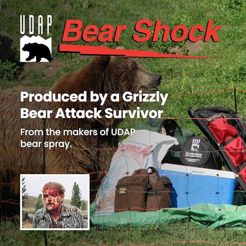 Bear Shock UDAP Food Storage Electric Fence for Camp, Portable Camping Kit, BFF