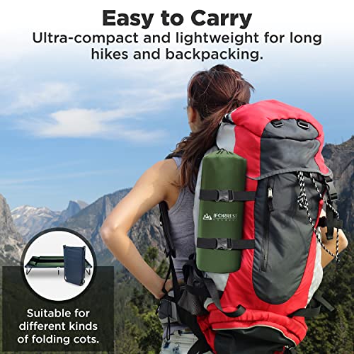 Camping Pad with Armrest & Pillow - Self-Inflating Air Mattress - Rollover Protection - Ultra-Comfortable Mat - Lightweigh...