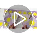 Purple Sun Flag Happy Birthday Banner - Purple Sun Bunting Birthday Banner Party Decoration Flag String Bunting Garland fo...