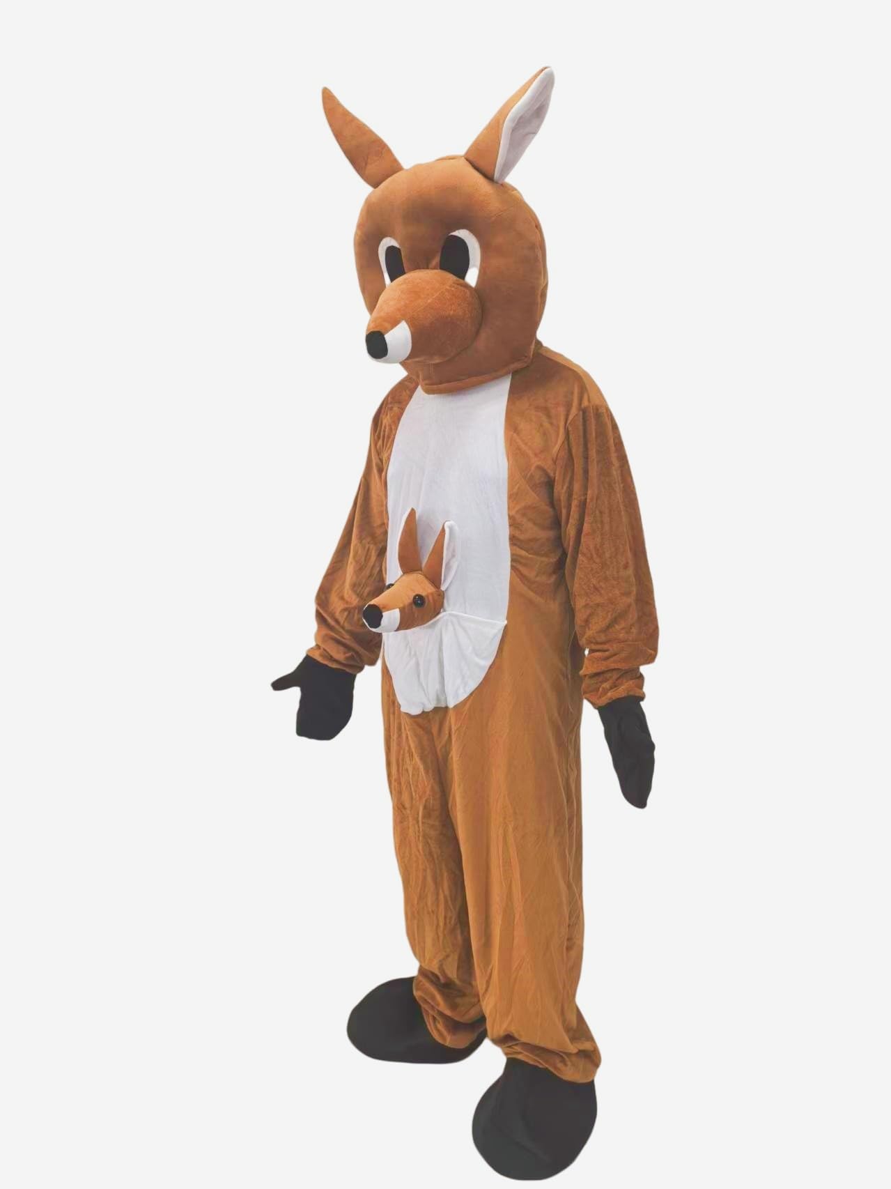 Lormaka Plush Kangaroo Mascot Costume Animal Character Outfit Adult