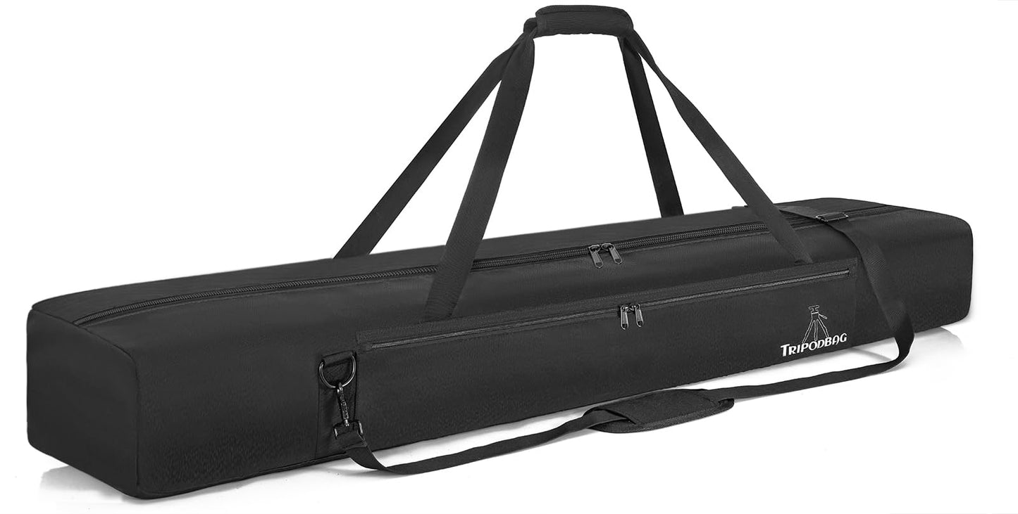 TORIBIO 48.5 Multifunctional Tripod Bag,Heavy Duty Tripod Carrying Case, Case for Music Stand,Mic, Speakers, Lights, Boom, Camer