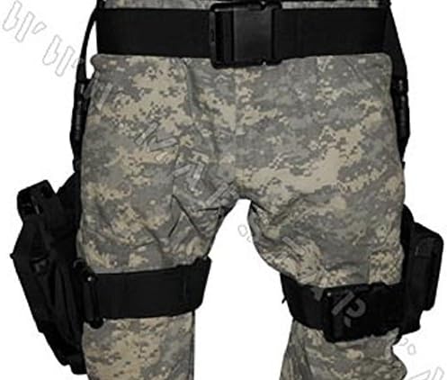 3 pc Drop Leg Gun Holster W/ 3 Magazine Pouches Pistol Pouch Tactical/Airsoft