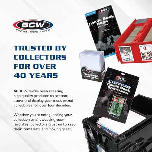 BCW Collectible Card Bin ? (2-Pack, Red) | Holds up to 1600 Cards | Plastic Storage Box for Pok?mon, MTG & Sports Cards