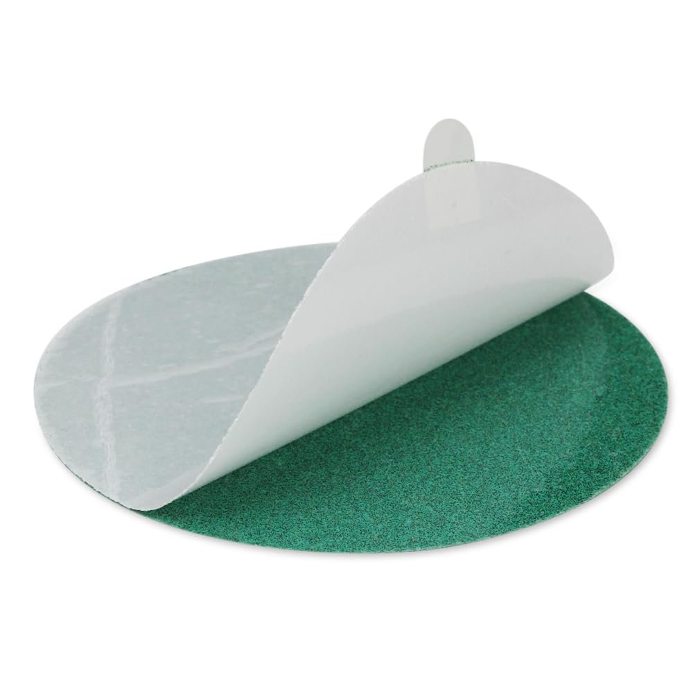 BHA 5” Green Film PSA Self Adhesive Sanding Discs - 50 Pack - Wet/Dry, Sticky Back, Premium Aluminum Oxide for Long-Lasting, Low-Dust & Load Resistant Sanding and Surface Finishing - 600 Grits