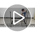 VEVOR Folding Chair Rack, 400 LBS Capacity, Heavy-Duty Chair Cart for 5 Tables+14 Chairs, Chair Storage Dolly Chair Holder...