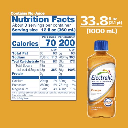 Electrolit Hydration Electrolyte Drinks, Sports Beverages with Electrolytes, Magnesium, Calcium & Potassium, Recovery Drin...