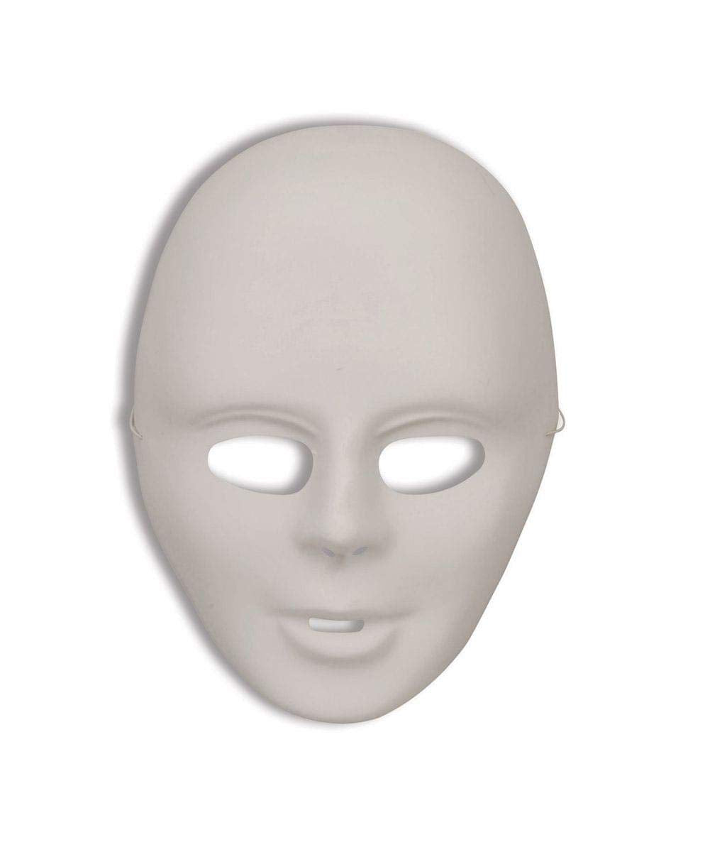 Deluxe Do It Yourself White Face Mask