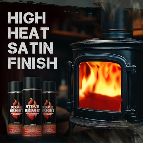 Stove Bright 6304 Stove Bright High Temperature Flat Black Stove Paint
