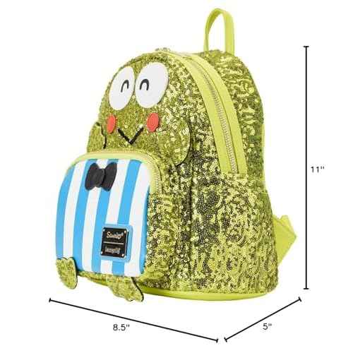 Loungefly Sanrio Sequin Keroppi Green Mini Backpack