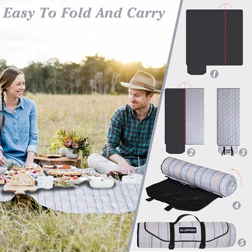 Large Picnic Mat, Outdoor Camping Mat, Tent Mate. Easy to Carry and Store, Water-Resistant, Dust-Proof Sand-Proof, Machine...