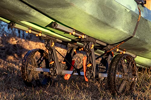 YakAttack Kayak Carts with Adjustable Frame & Wheel Options | All-Terrain, Sand & Solid Tire Variations | Durable Folding ...