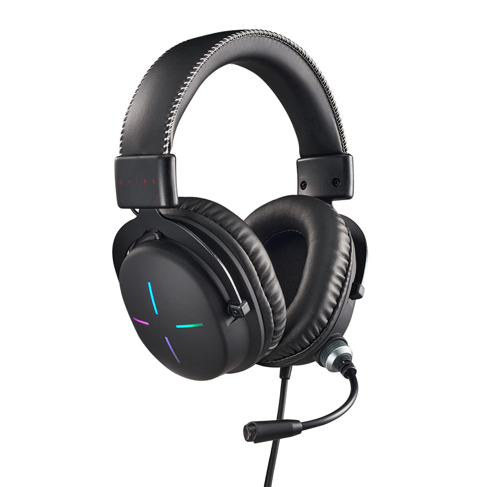 Acer Nitro Gaming Headset II: 50mm Drivers | Retractable Omni-Directional Noise-Canceling Microphone with On-Cable Controls | Ov