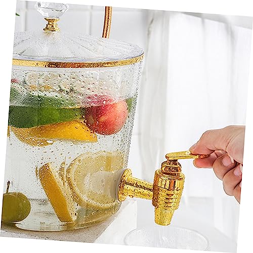 Ciieeo Portable Drink Dispenser with Faucet 7.87 Inch Clear Beverage Container for Parties Home Outdoor Use Water and Juic...