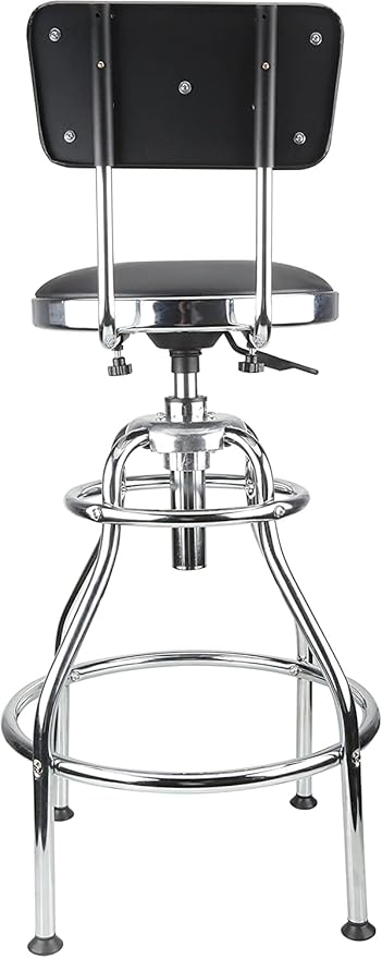 Olympia Tools 82-738 Adjustable Hydraulic Work Stool, Black
