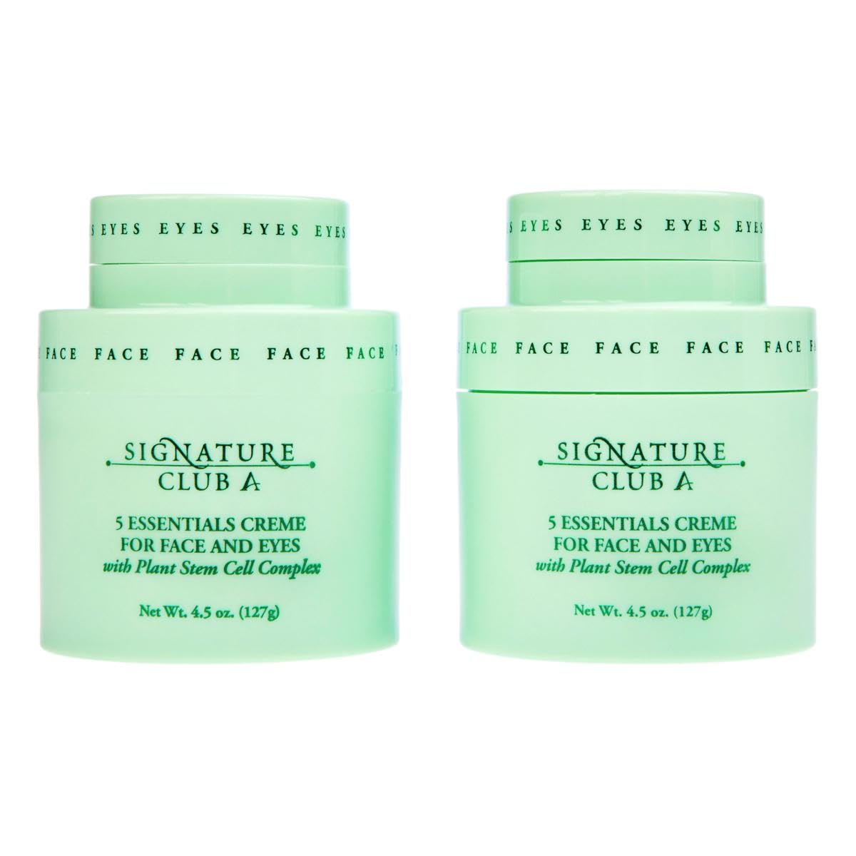 SIGNATURE A CLUB A Duo Pack 5 Essentials Creme for Face and Eyes with Plant Stem Cell Complex