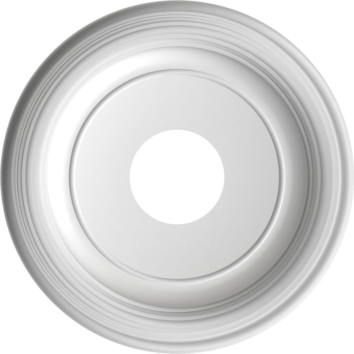 13Od X 3 1/2Id X 1 1/4P Traditional Thermoformed Pvc Ceiling Medallion (Fits Canopies Up To 7 1/2), Metallic Gold Rush