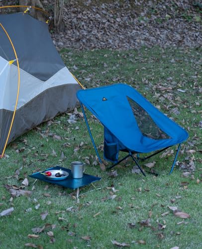 iClimb 1 Hooded 3M Thinsulate Insulation Warm Blanket and 1 Low Folding Chair, Ultralight Compact for Adults Outdoor Campi...