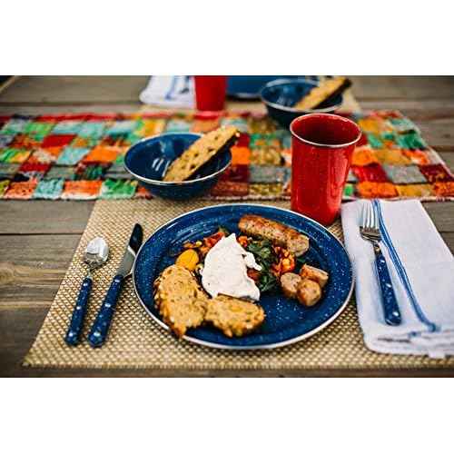 GSI Outdoors Pioneer 12 Piece Cutlery Set, Camping Flatware - Green