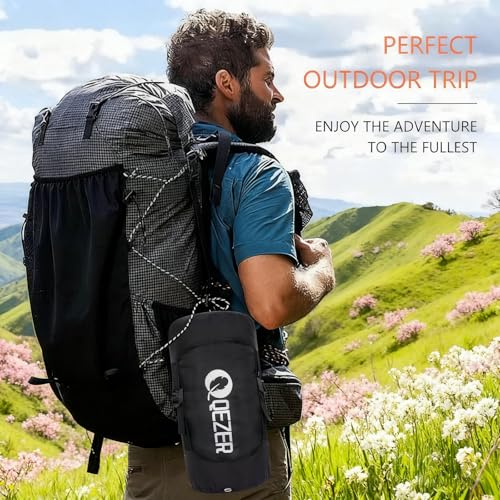QEZER Ultralight Down Sleeping Bag for Adults - 600 Fill Power, Cold Weather, Backpacking, Camping, Hiking
