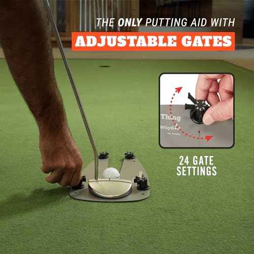 WHYGOLF Putting Thing - Perfect Your Putting Stroke with Adjustable Putting Gates, for Putting Green & Home Practice, Golf Putter Teaching & Training Aid for Club Practice Equipment