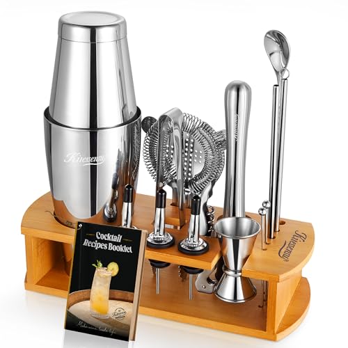 KITESSENSU Boston Shaker Set Bartender Kit with Stand