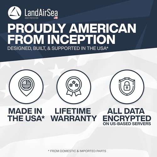 LandAirSea Sync GPS Tracker - 8.95 per month. Full Global Coverage. 4G LTE Real-Time Tracking for Vehicle, Asset, Fleet, a...