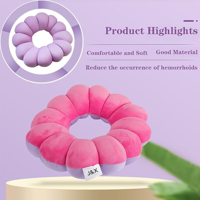AUSTYLCO Anti Bedsore Cushion,Broken Elbow Elevation Pillow,Donut Pillow for Hand and Foot Pressure Relief,Elbow,Ankle,Leg,Hip Support Pad Purple