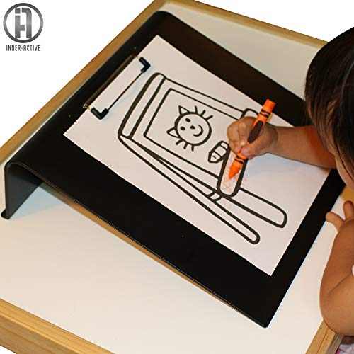 INNER-ACTIVE Slant Board for Writing Sloped Surface to Improve Handwriting Legibility, Posture, Positioning, Grasp, and En...