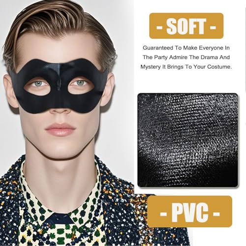 Luxdesc Couple Masquerade Lace Mask Set, Fit for Women and Men Venetian Halloween Masks