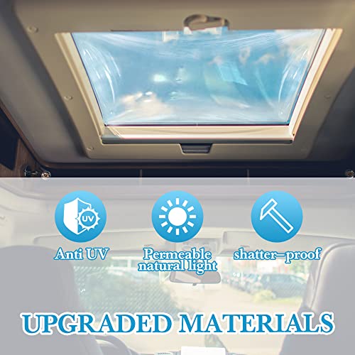 Meonum RV Skylight Replacement Kit - 18x26 Clear Outer Dome Fits 14x22 Openings, Compatible with SL1422S Camper Shower Skylight