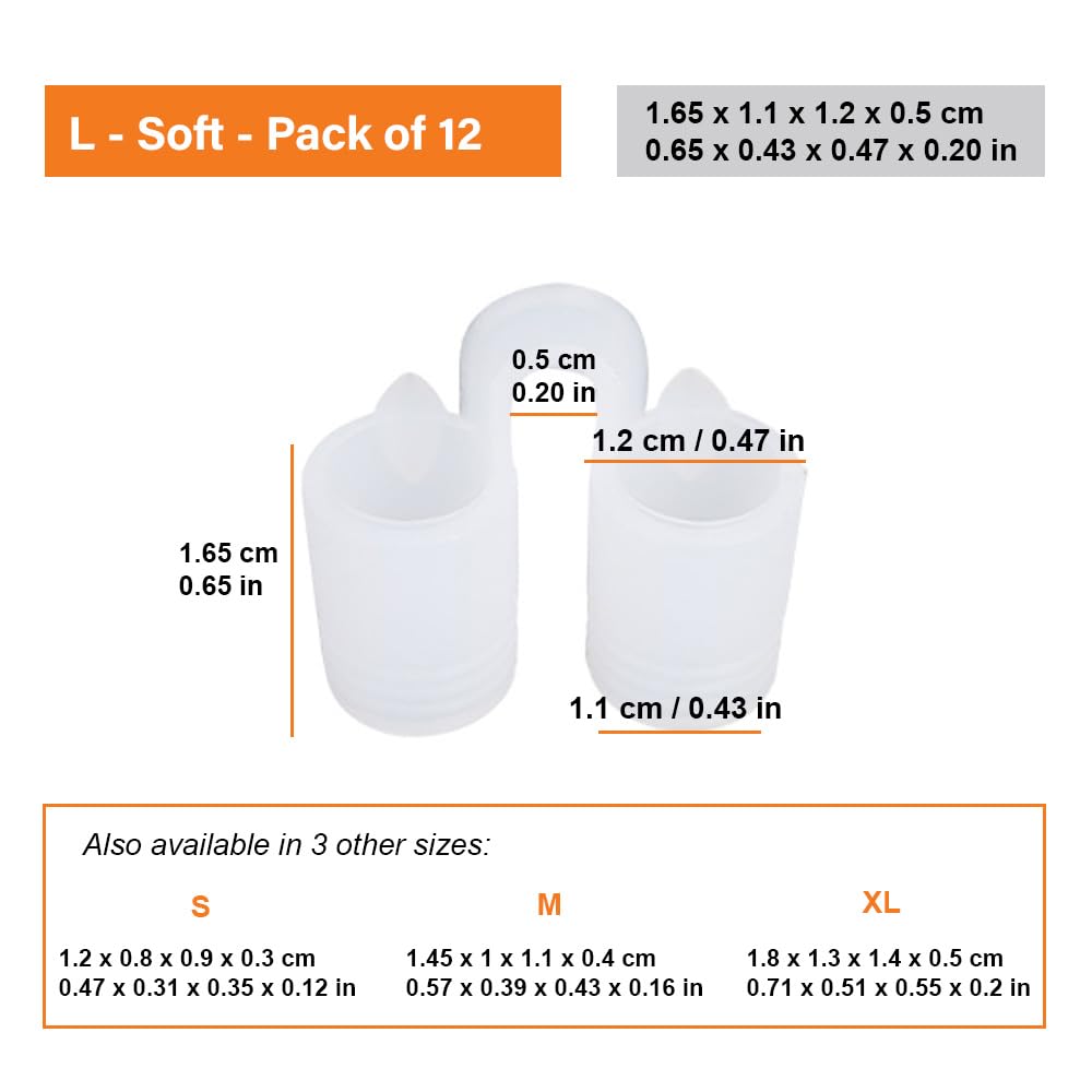 Nose Vent Sinus Relief Dilator (Pack of 12 Large Size) Soft Vents - A Simple Solution for Nasal Snorers - Reusable Snoring Device to enjoy a peaceful night's sleep - by Mobi Lock