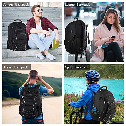VECKUSON 18.4 Laptop Backpack for unisex, 60L Extra Large Gaming Laptops Back Bag with USB Charger Port,TSA Friendly Fligh...