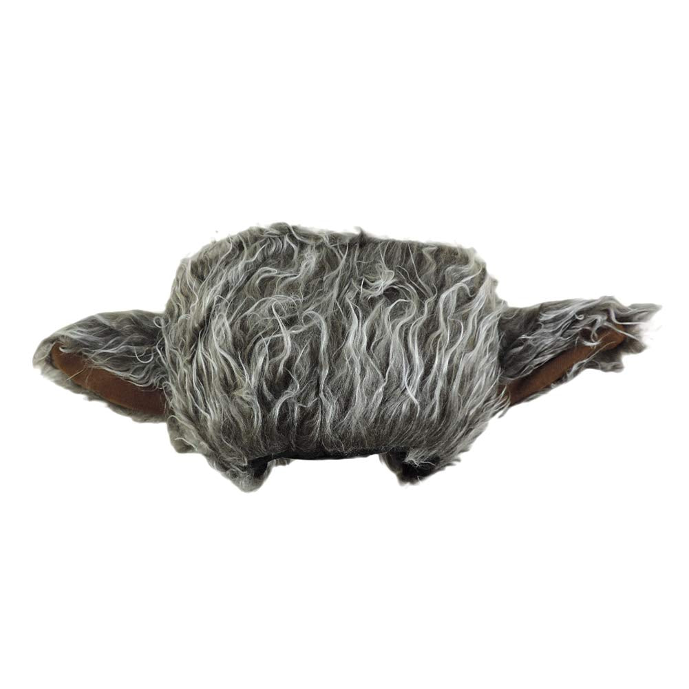 Novelty Furry Wolf Ear Hat Grey, Brown