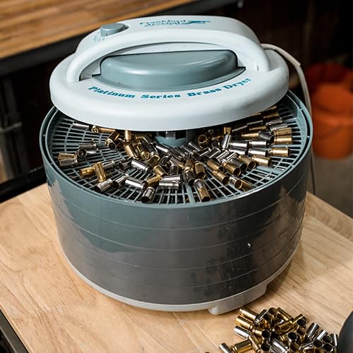 Frankford Arsenal Platinum Series Brass Dryer with Top Mounted Fan, 2000 Piece Capacity, 5 Tray, for Brass Drying, Reloading, and Gunsmithing