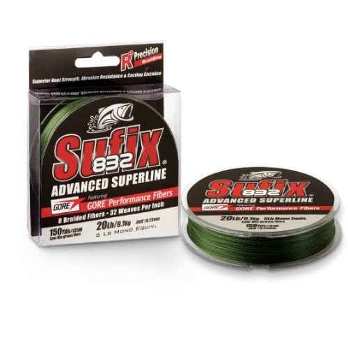 Sufix 832 Braid Line-600 Yards (Neon Lime, 80-Pound)