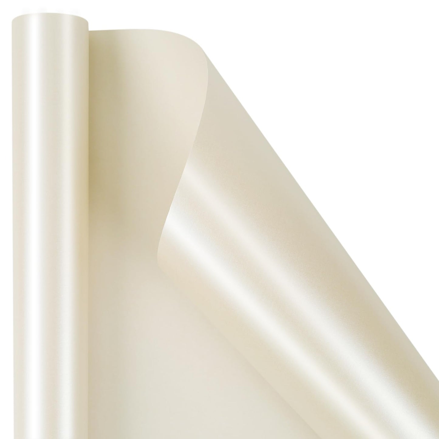 LaRibbons Off White Wrapping Paper, 30 Inch x 33 Feet, Solid Color Pearly-Lustre Gift Wrapping Paper Rolls for Wedding, Christmas, Valentine's Day, Birthday, Baby Shower
