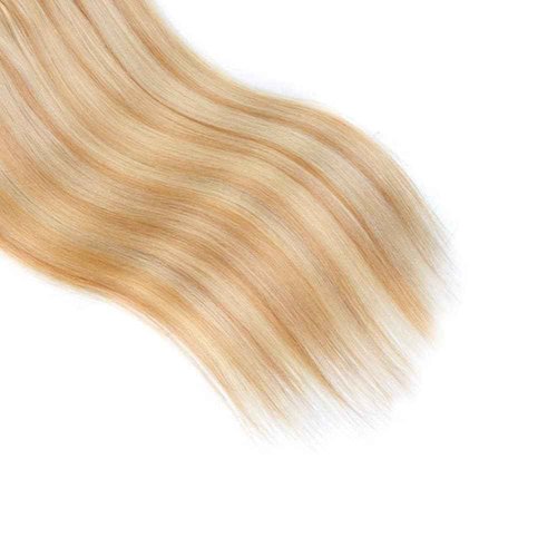 Labamiya Human Hair Bundles 20 22 24 Inch Straight P27/613 Bundles Human Hair 11A Brazilian Virgin Quick Weave Hair for Black Women