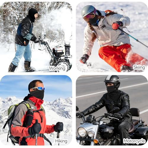 GL GLENSLAVE Cold Weather Balaclava for Men Women, Windproof Scarf Mask Winter Thermal Face Mask, Ski Mask for Outdoor Sports