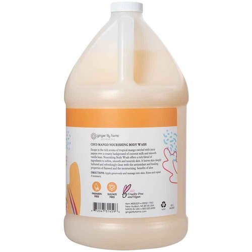 Ginger Lily Farms Botanicals Body Wash + Shampoo + Conditioner Bundle, Coco Mango