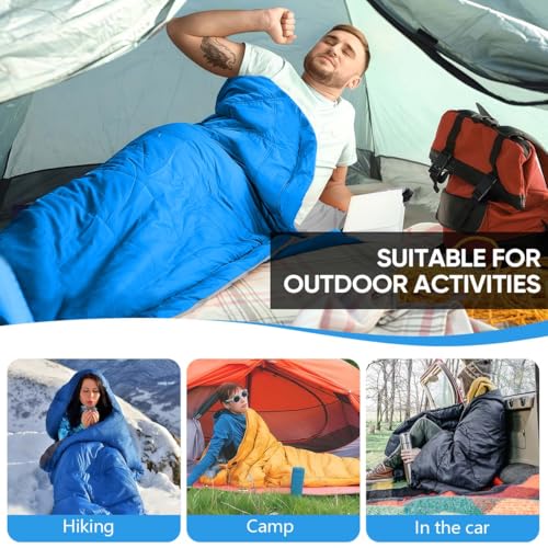 OBTANIM Sleeping Bags Portable Waterproof Camping Sleeping Bag for Adults Kids 4 Seasons Cold Weather or Warm Backpacking ...