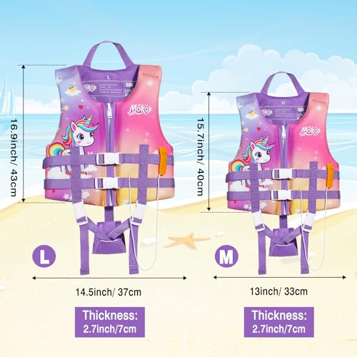 MoKo Swimming Vest for Kids 27-46 lbs, Clearance Children Swim Vests Water Activity Equipment Cute Pattern Watersports Swi...